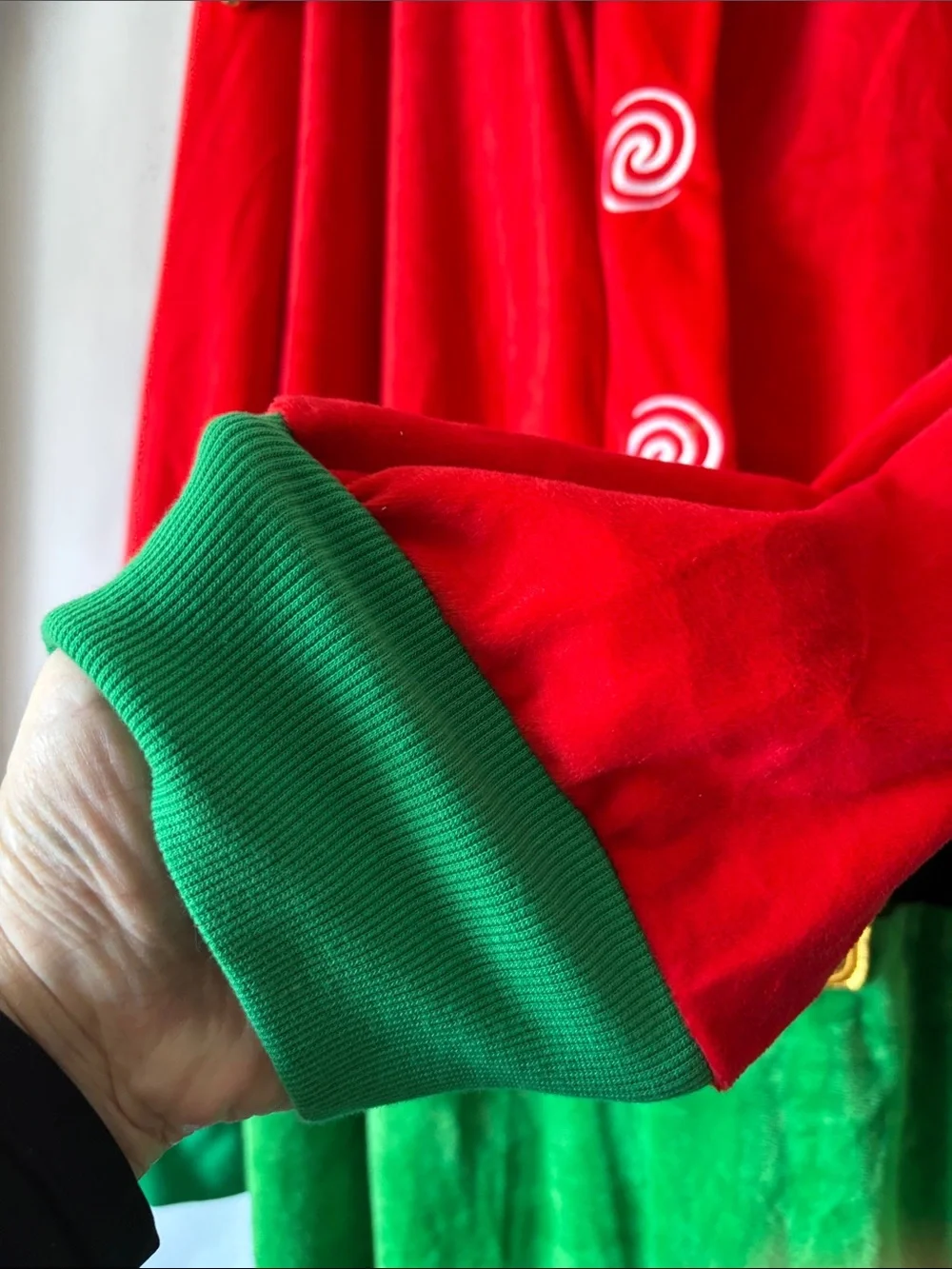 Spirit Red and Green Holiday Elf Jumpsuit - Picture 5 of 11